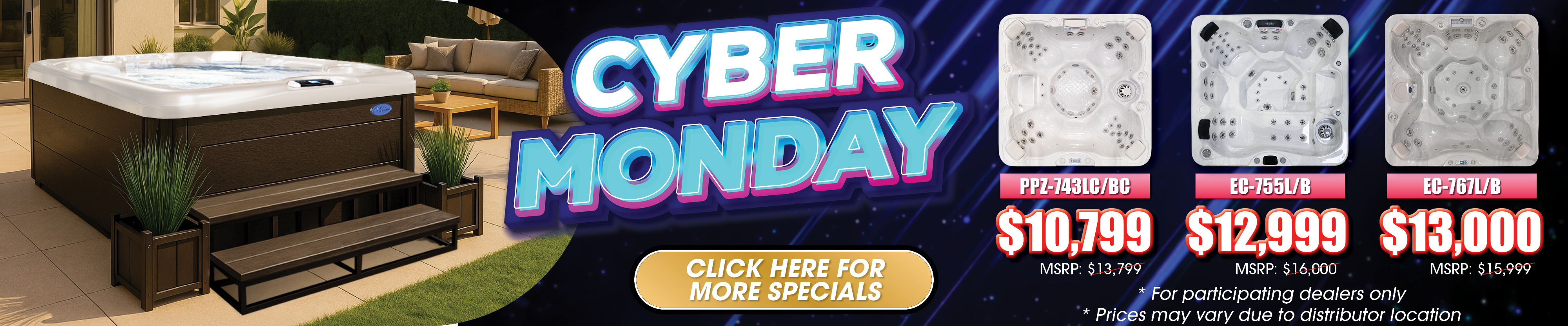 Calspas hot tub being used in a family setting - Downey