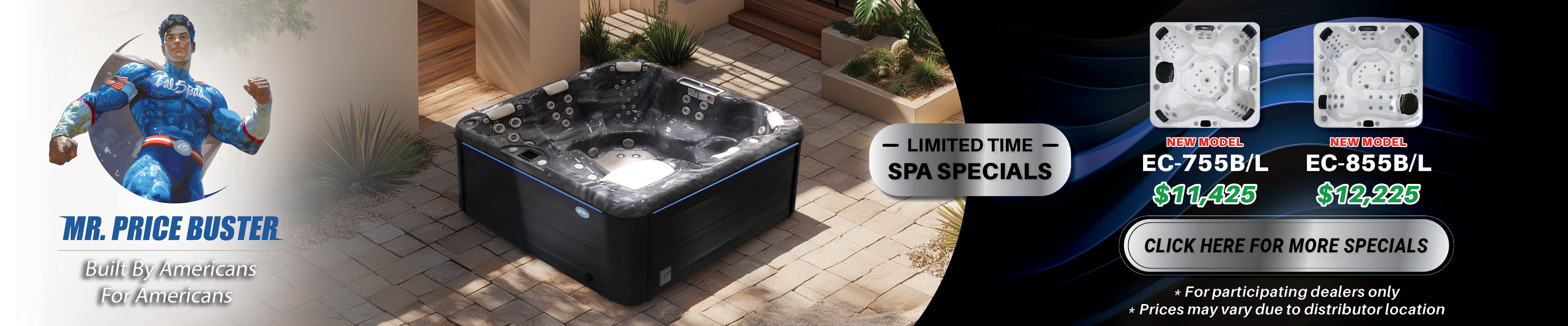 Calspas hot tub being used in a family setting - Downey